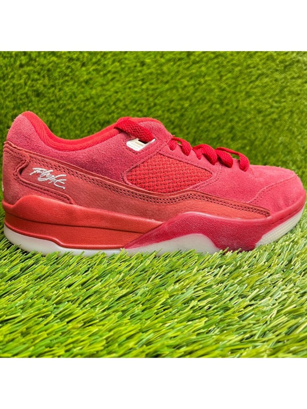 Nike Air Jordan Flight Court Womens Size 6 Red Athletic Suede Shoes Sneakers